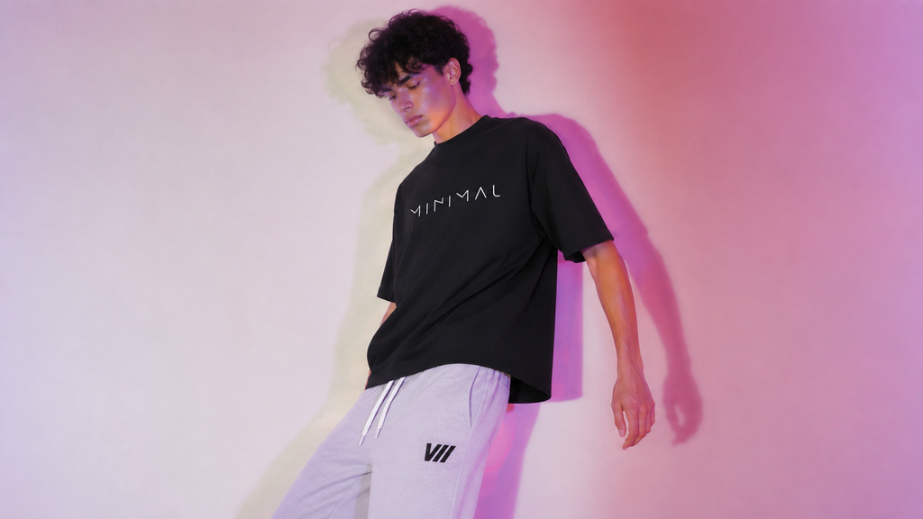 Minimalist Line-Art Oversized Tee | VII