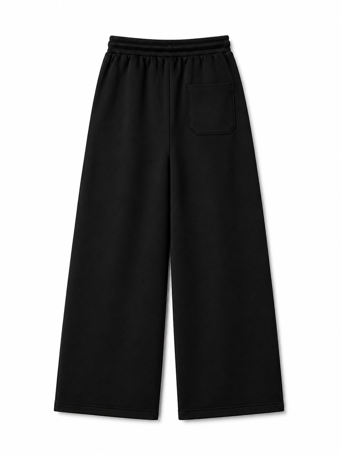 VII Wide leg Interlock – Black