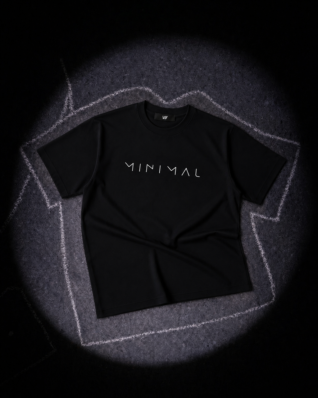 Minimalist Line-Art Oversized Tee | VII